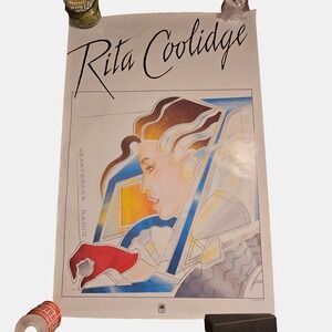Rita Coolidge Heartbreak Radio 24x36 Vintage 1981 A&M Records Promo Album Poster